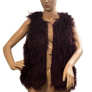 Women's Chic Faux Fur Vest Size L
